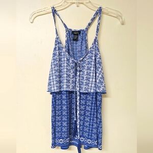 RUE 21 Spagetti Strap Ruffle Tank Top Size L